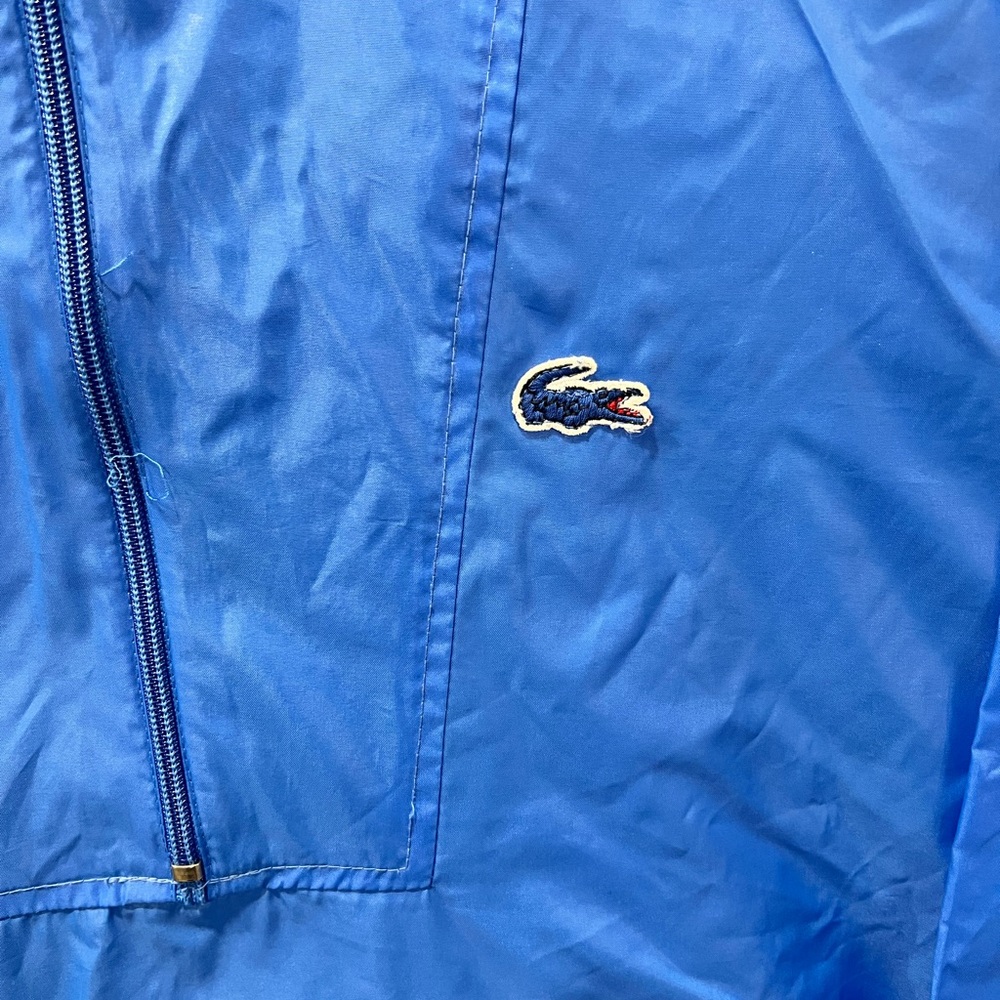 Lacoste Light Blue Hooded Half-Zip Windbreaker - Picture 3 of 6